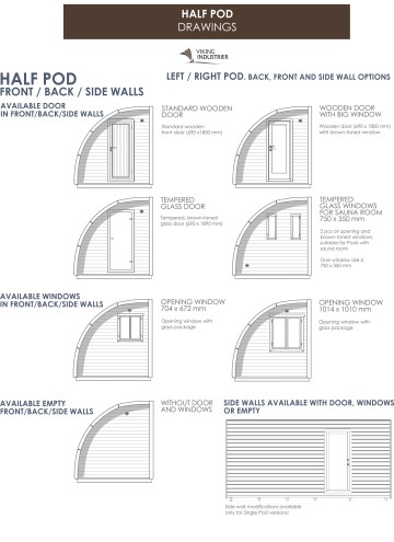 Half Pod DRAWINGS