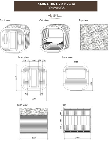 Modern Outdoor Sauna LUNA