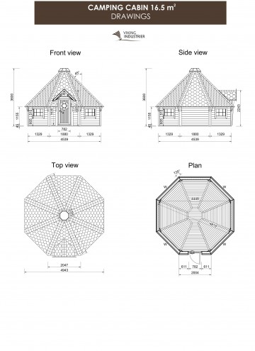 Grill Cabin 16.5 m2 DRAWINGS