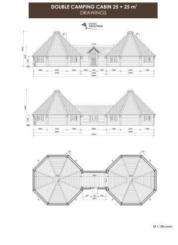 Camping Cabin 25 + 25 m2 DRAWINGS