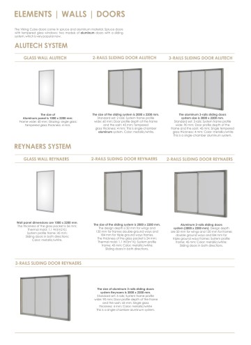 Garden Cube aluminium wall panels, doors