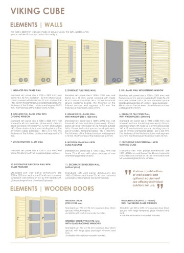 Garden Cube wooden wall panels, doors