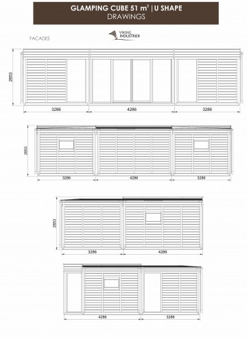 GLAMPING CUBE 51 M2 | U SHAPE 