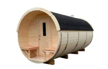 Sauna barrel Ø1.9 x 3.5 m