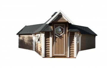Camping cabin 9.2 with 2 extensions 