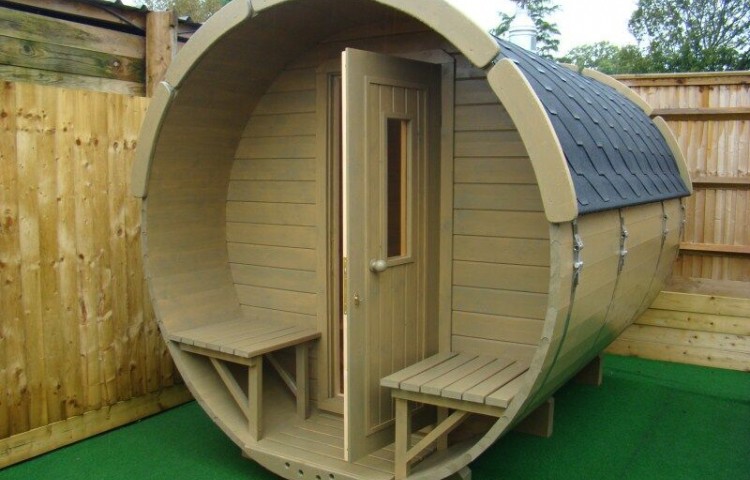 Sauna barrel Ø2.2 x 3.5 m