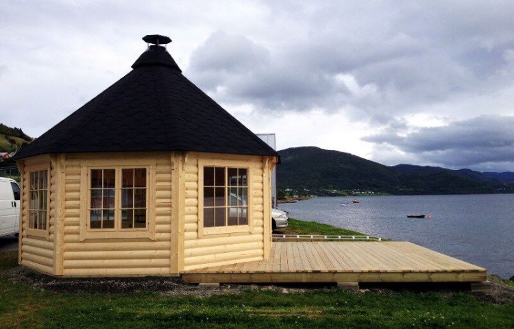 Pavilion near lake