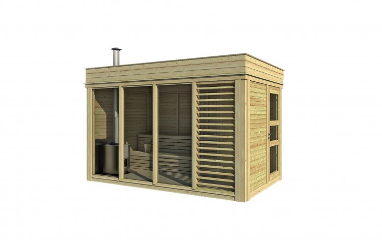 Sauna Cube 2x4  With Changing Room