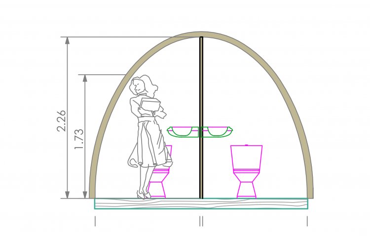 Bespoke Project WC Pod for Camping