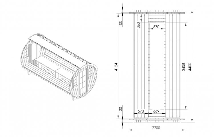 Community barrel 2.2 x 4.4 plan