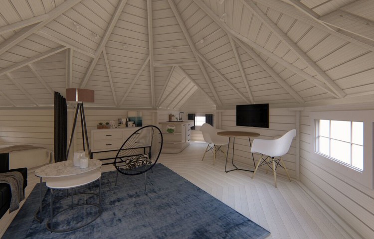 Camping Cabin 16.5 with two extensions