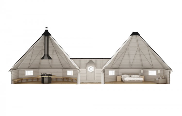 Double Grill Cabin 25 m² + 25 m²