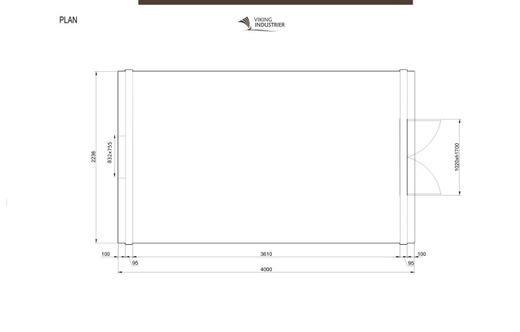 Insulated Camping Pod without terrace