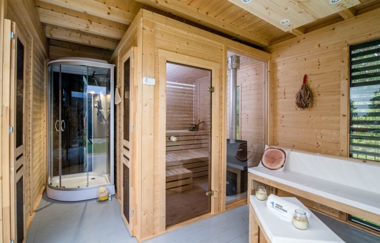 Sauna Cube 4x3 With Lounge Room