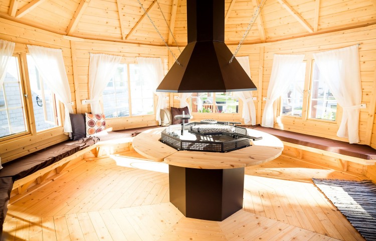 The interior of Pavilion 14.9 with grill 