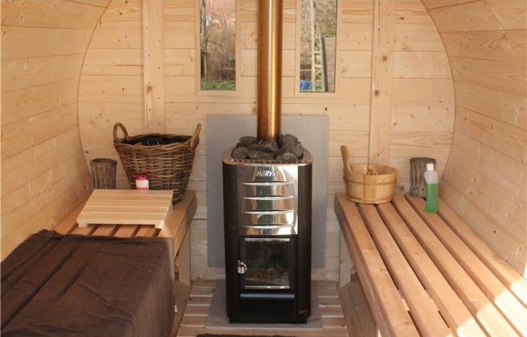 Sauna barrel Ø2.2 x 3.5 m Inside