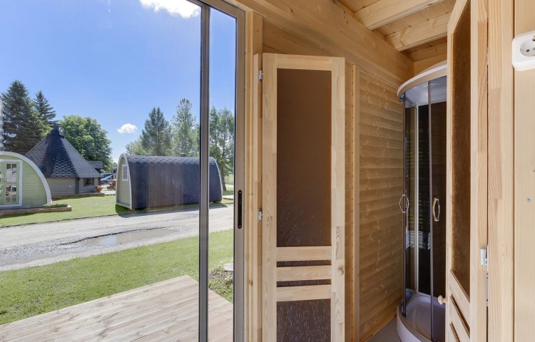 Sauna Cube 4x3 With Lounge Room