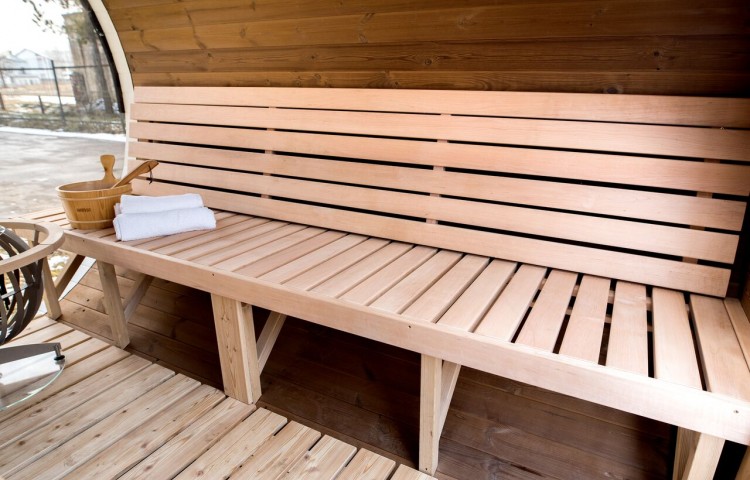 Luxury sauna interior