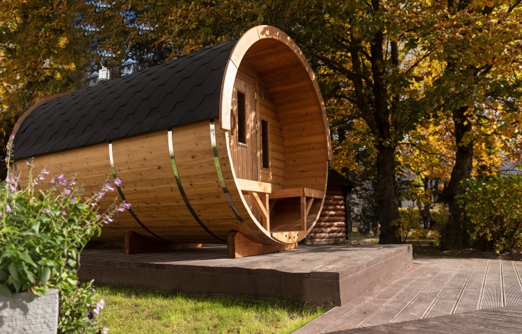 Sauna barrel Ø2.2 x 3.5 m