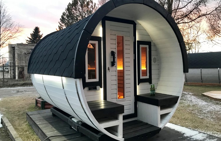 Sauna barrel Ø1.9 x 3 m