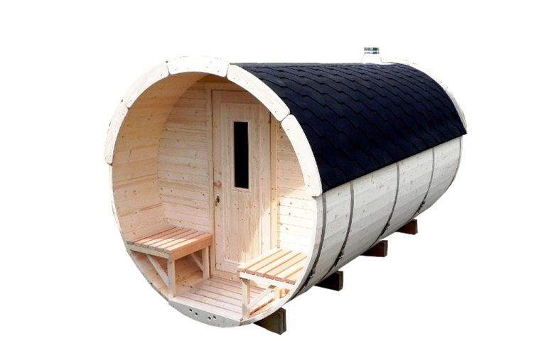 Sauna Barrel Ø2.2 x 4 m