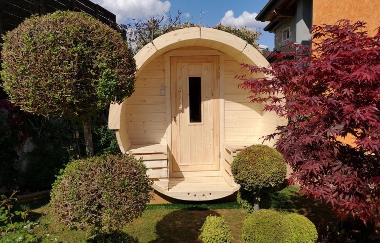 Sauna barrel Ø1.9 x 3 m