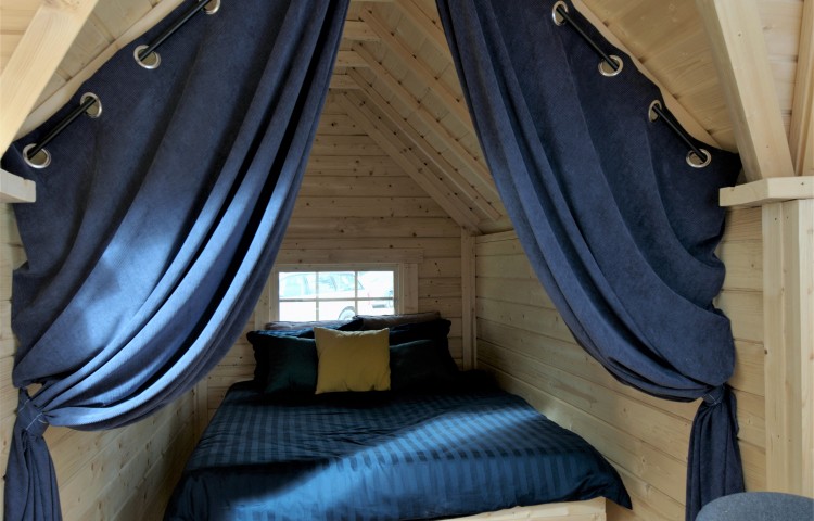 Camping cabin 9.2 with 2 extensions interior