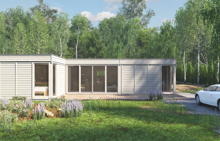 Glamping Cube 42 m2 | L shape