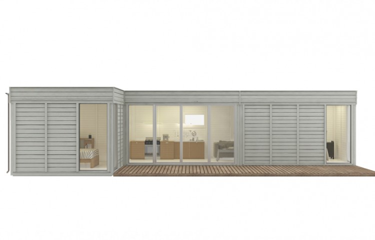 Glamping Cube 42 m2 | L shape