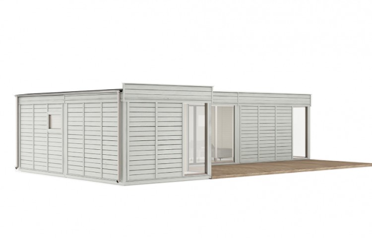 Glamping Cube 42 m2 | L shape