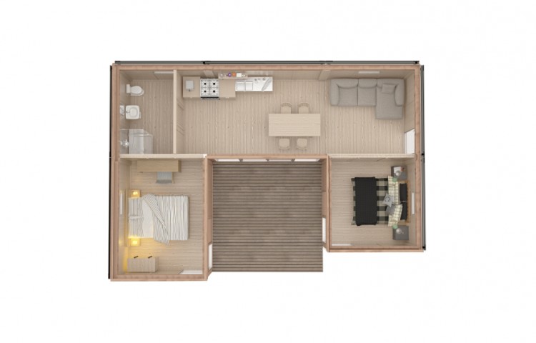 GLAMPING CUBE 51 M2 | U SHAPE