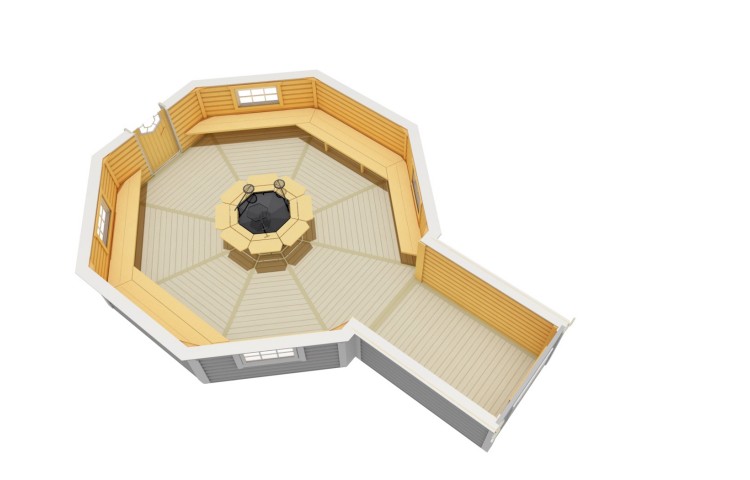 Grill Cabin 25 with extension