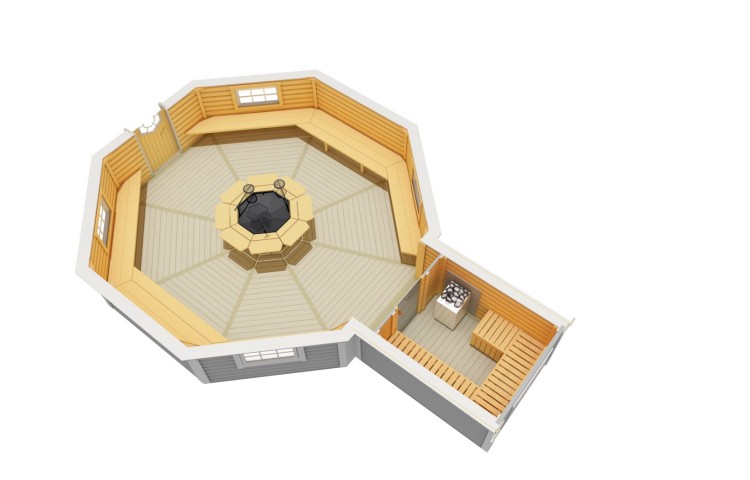 Grill Cabin 25 with extension