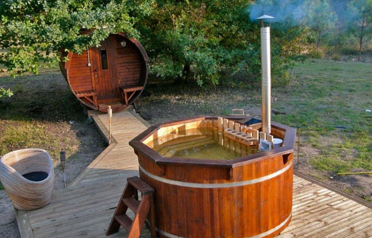 Inside heater for hut tub