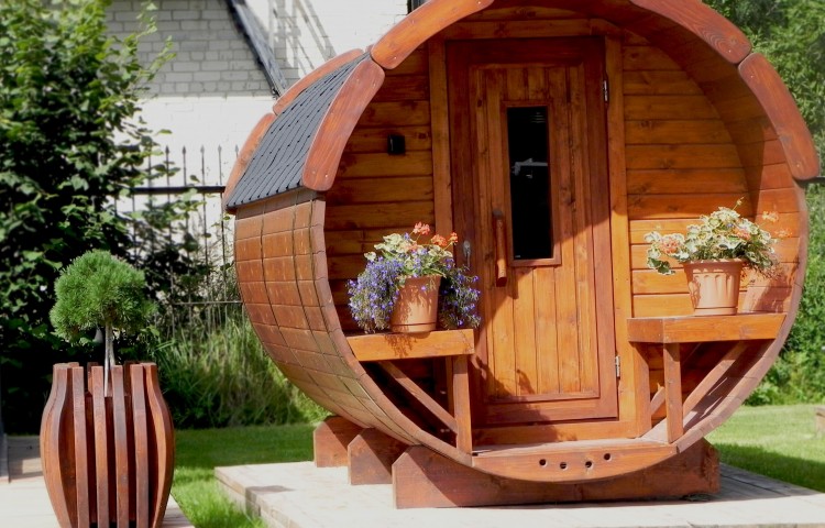 Sauna Barrel Ø1.9 x 2.5 m