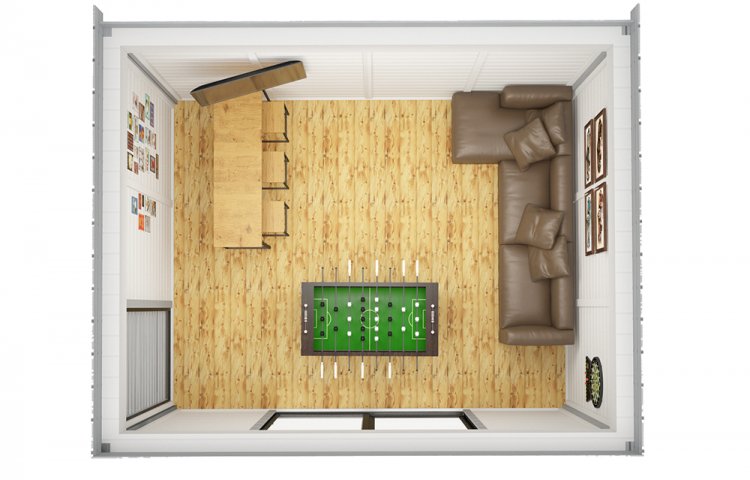 Insulated Mans Cave Cube 3 x 4_plan