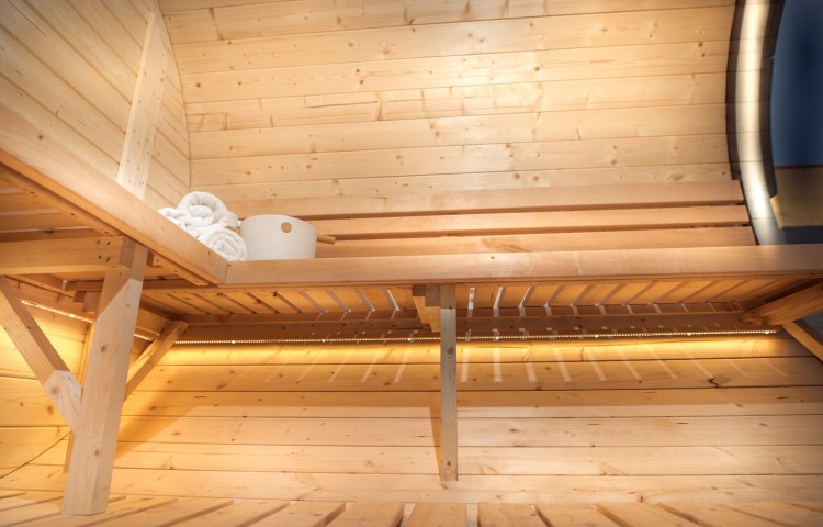 Delight Sauna  2.4 x 4.3 LED lightening inside