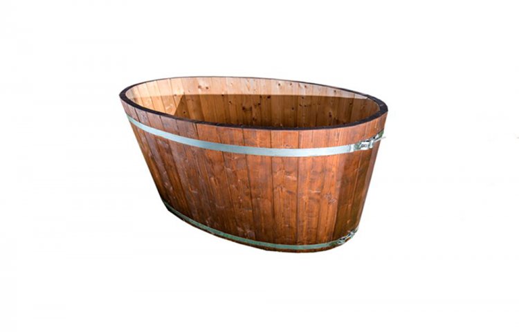 Oval Cold tub from spruce
