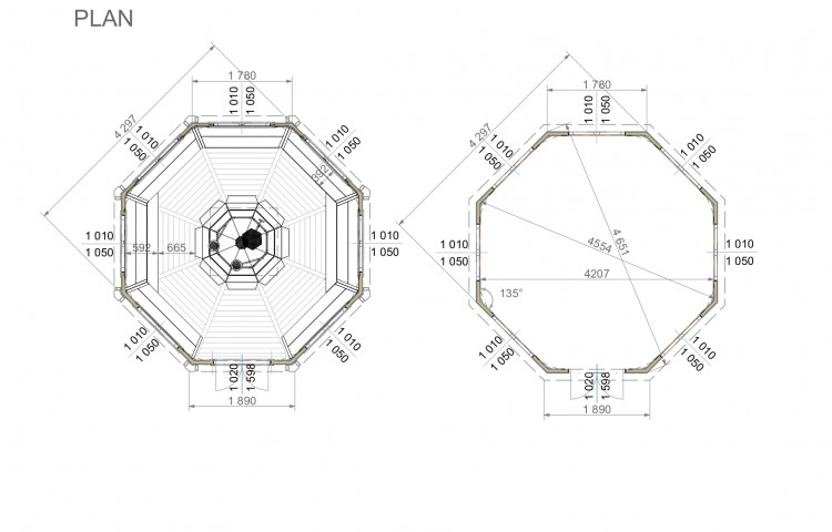Pavilion 14.9 m2 PLAN