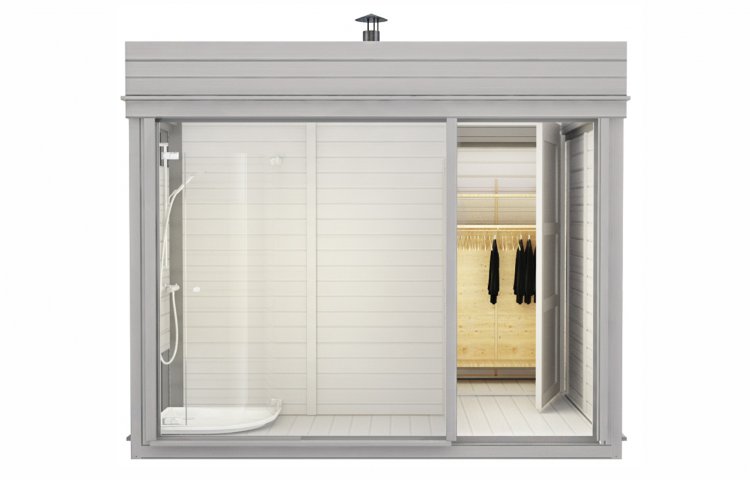 Sauna Cube 3 x 3 inside With Changing Room
