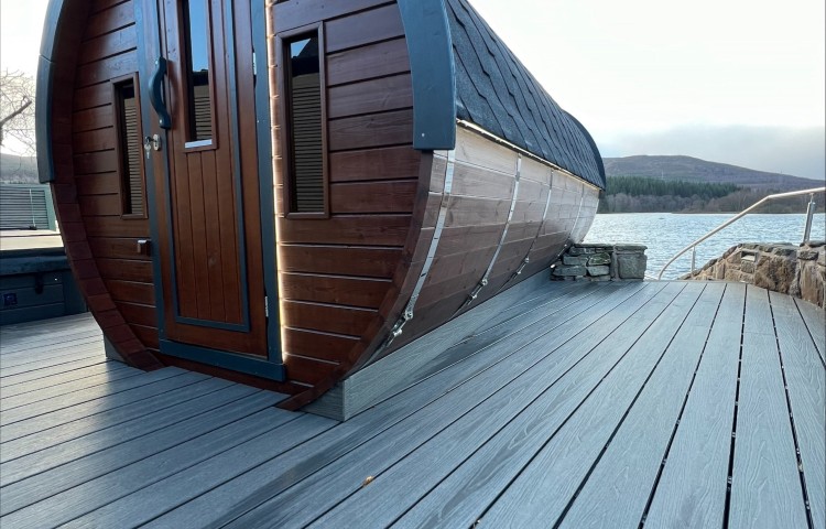 Sauna Barrel Ø2.2 x 4 m Thermo wood