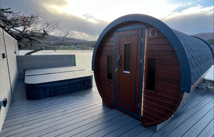 Sauna Barrel Ø2.2 x 4 m Thermo wood