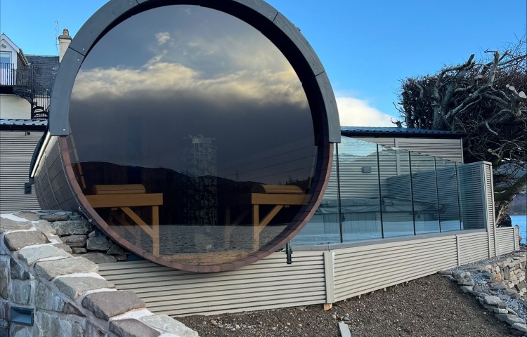 Sauna Barrel Ø2.2 x 4 m Thermo wood