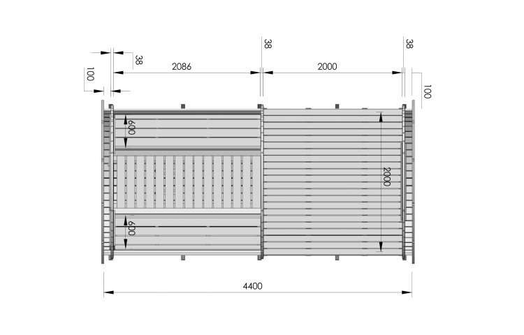 Sleeping Barrel Ø2.2 x 4.4 MAXI FAMILY SIZE plan