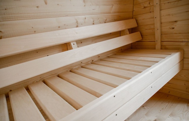 Sauna pod 4 x 2.4 m Inside