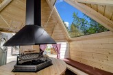 Roof with window for Grill cabin