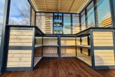LED lighting on the roof sides and cabinets