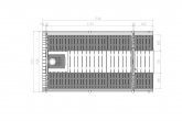 With 0.6 m terrace at the front,  2.72 m sauna room (8m3)