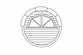 Decorative window in back wall. Only for  Ø 2.2 m Sauna Barrels.