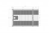 Layout of Sauna Barrel With 0.6 terrace 